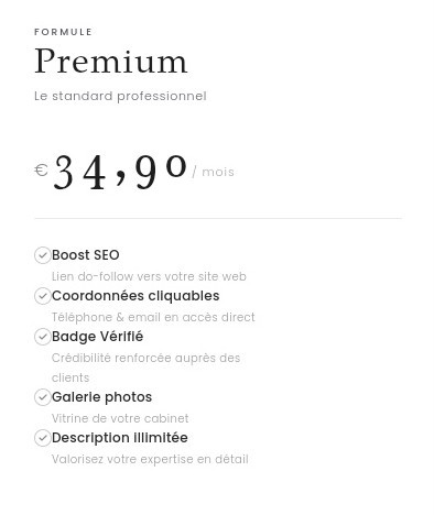 Plan PREMIUM - Annuel