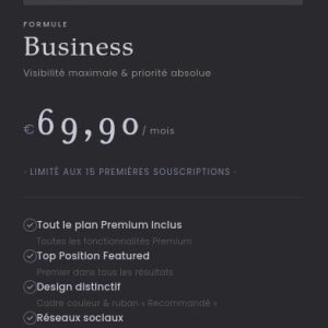 Plan BUISNESS - Annuel